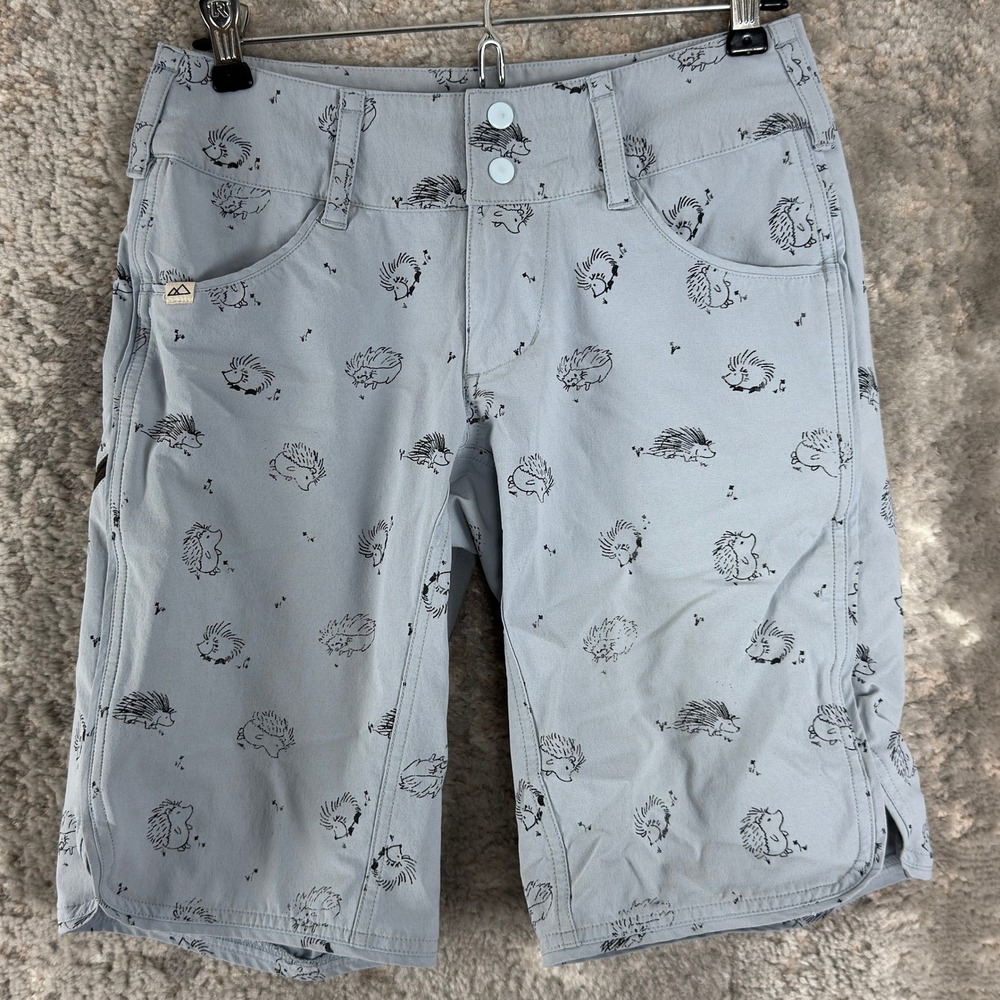 Wild‎ Rye Size 4 Hedgehog Animal Print Outdoor Shorts Blue Women